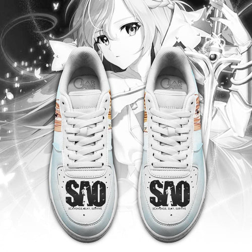 Baskets Anime Asuna Yuuki en Cuir Chaussures Basses Unisexes Anime Manga
