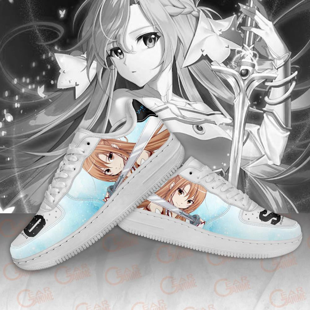 Baskets Anime Asuna Yuuki en Cuir Chaussures Basses Unisexes Anime Manga