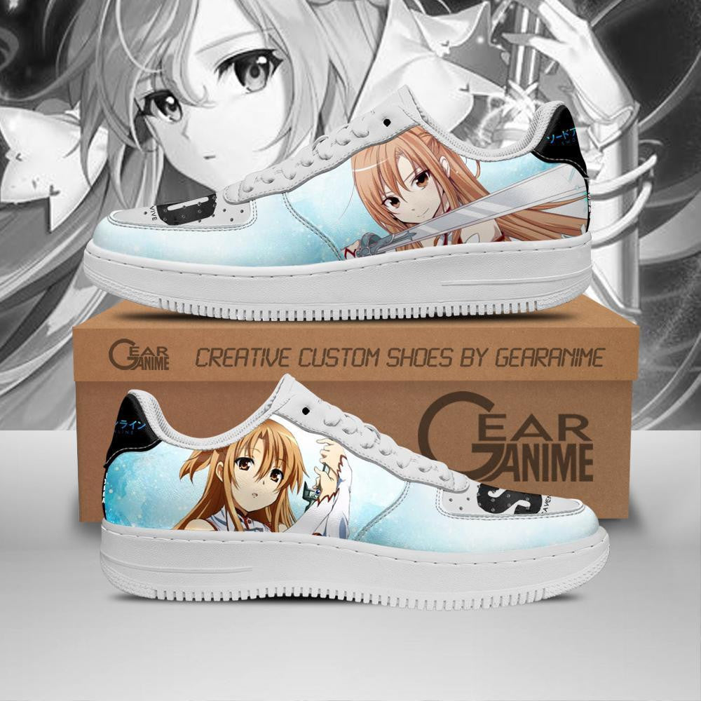 Baskets Anime Asuna Yuuki en Cuir Chaussures Basses Unisexes Anime Manga
