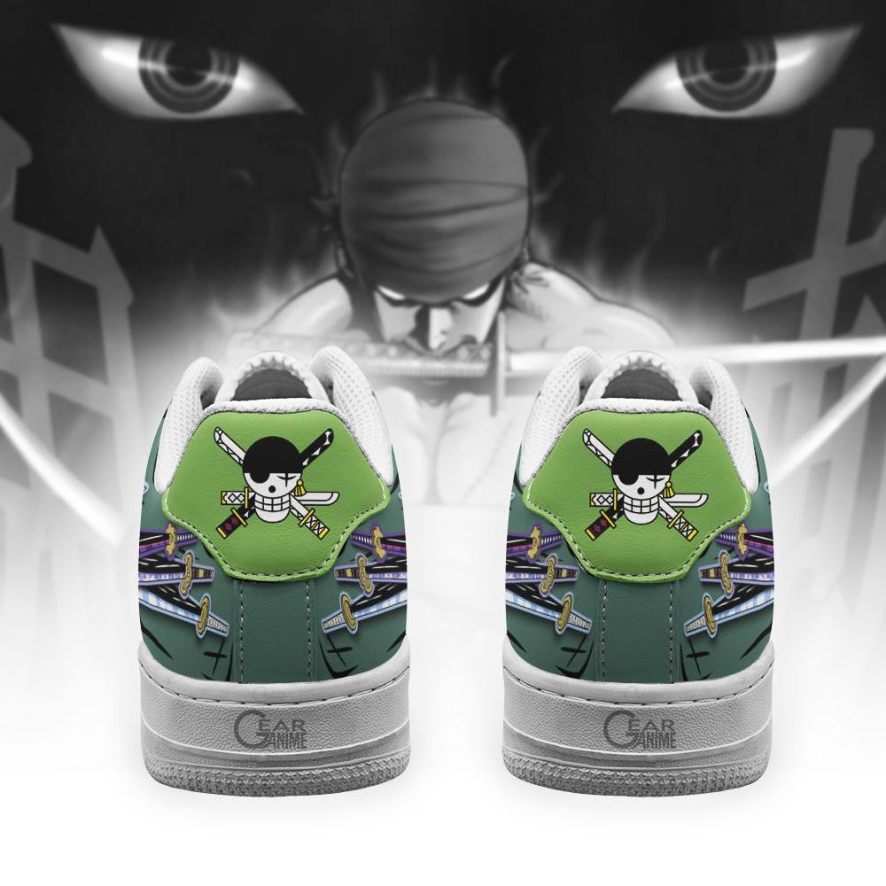 Baskets Anime Roronoa Zoro en Cuir Chaussures Basses Unisexes One Piece