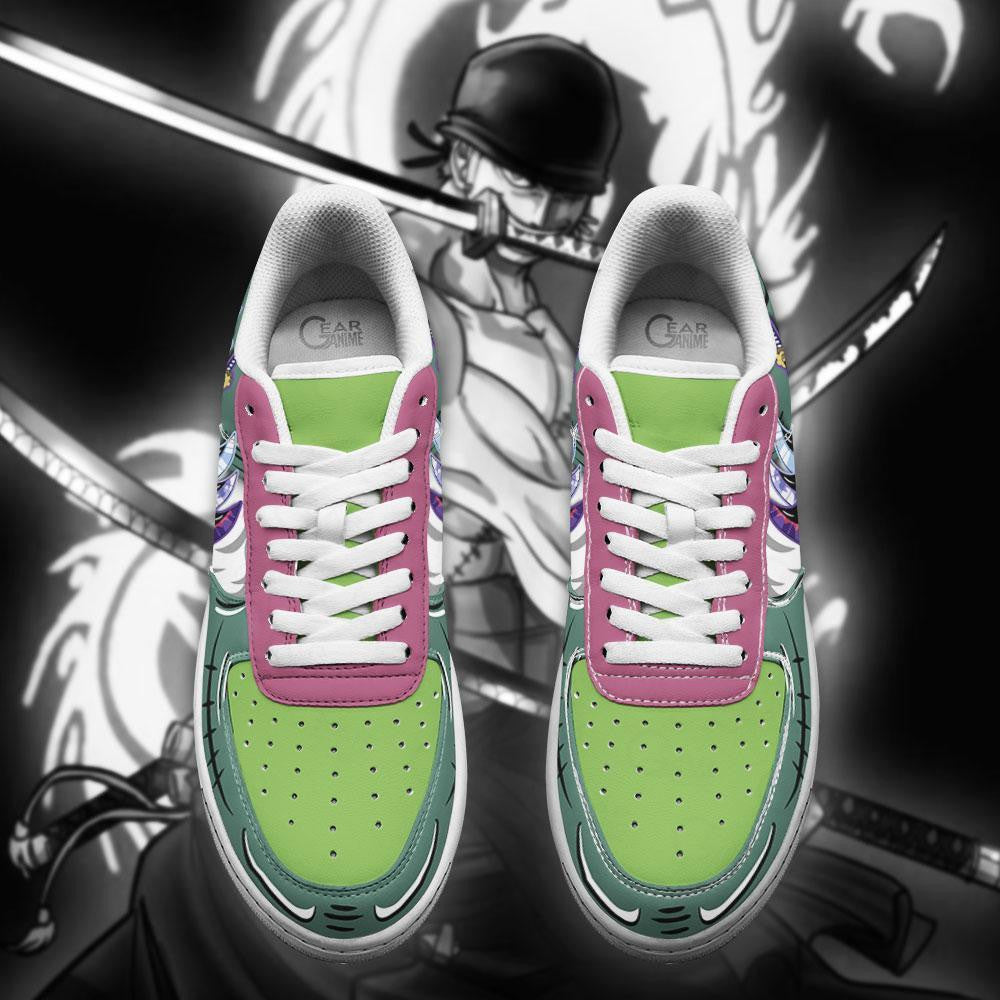 Baskets Anime Roronoa Zoro en Cuir Chaussures Basses Unisexes One Piece