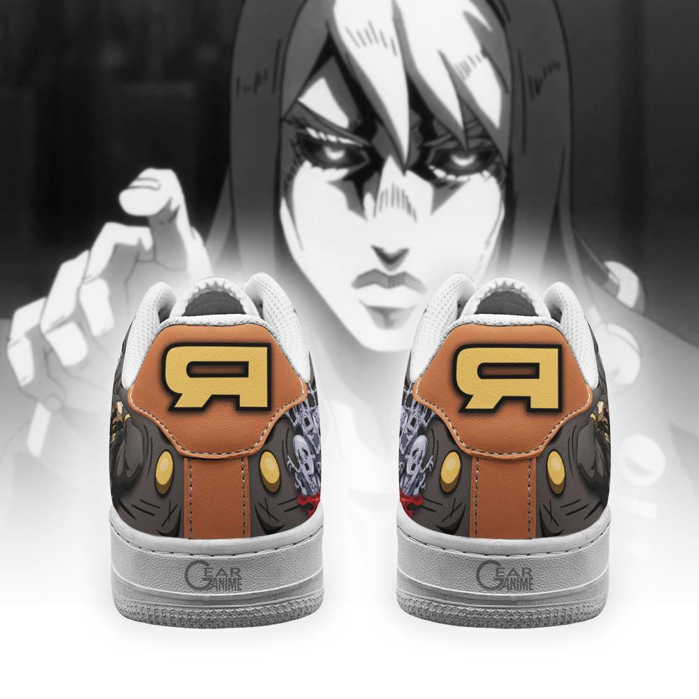Baskets Anime Risotto Nero en Cuir Chaussures Basses Unisexes Anime Manga