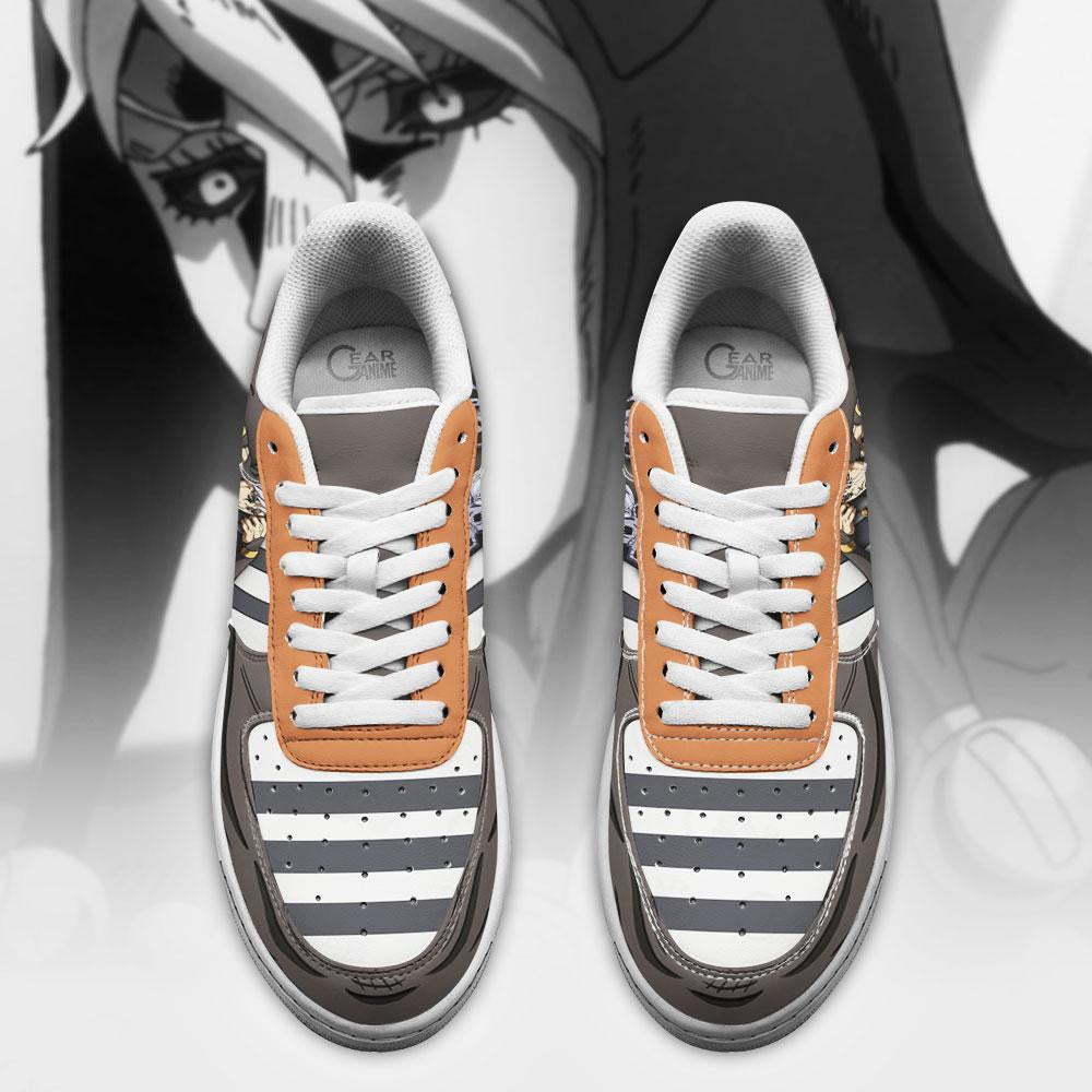 Baskets Anime Risotto Nero en Cuir Chaussures Basses Unisexes Anime Manga