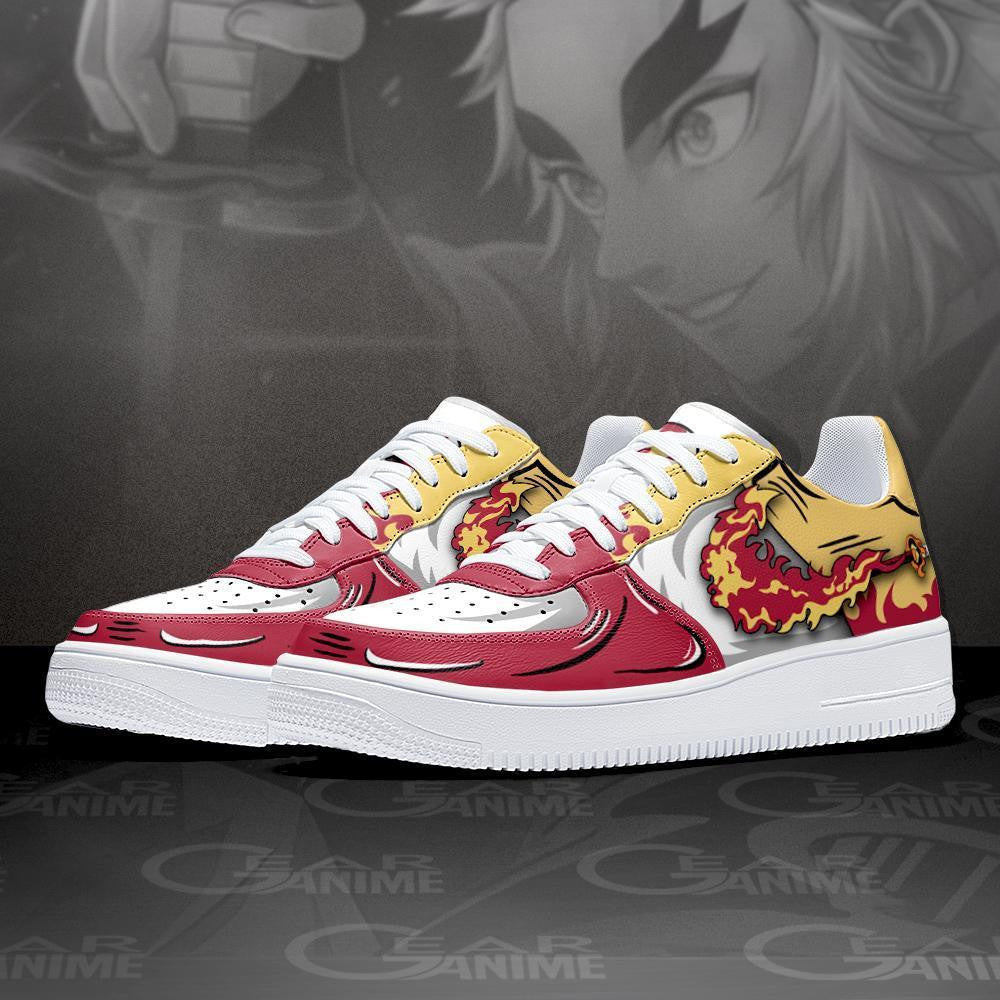 Baskets Anime Rengoku en Cuir Chaussures Basses Unisexes Dragon Ball