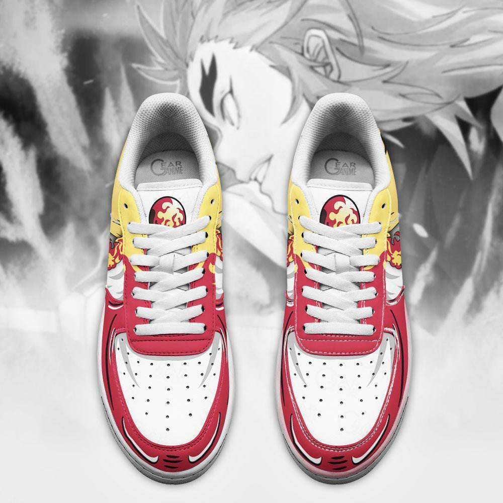 Baskets Anime Rengoku en Cuir Chaussures Basses Unisexes Dragon Ball