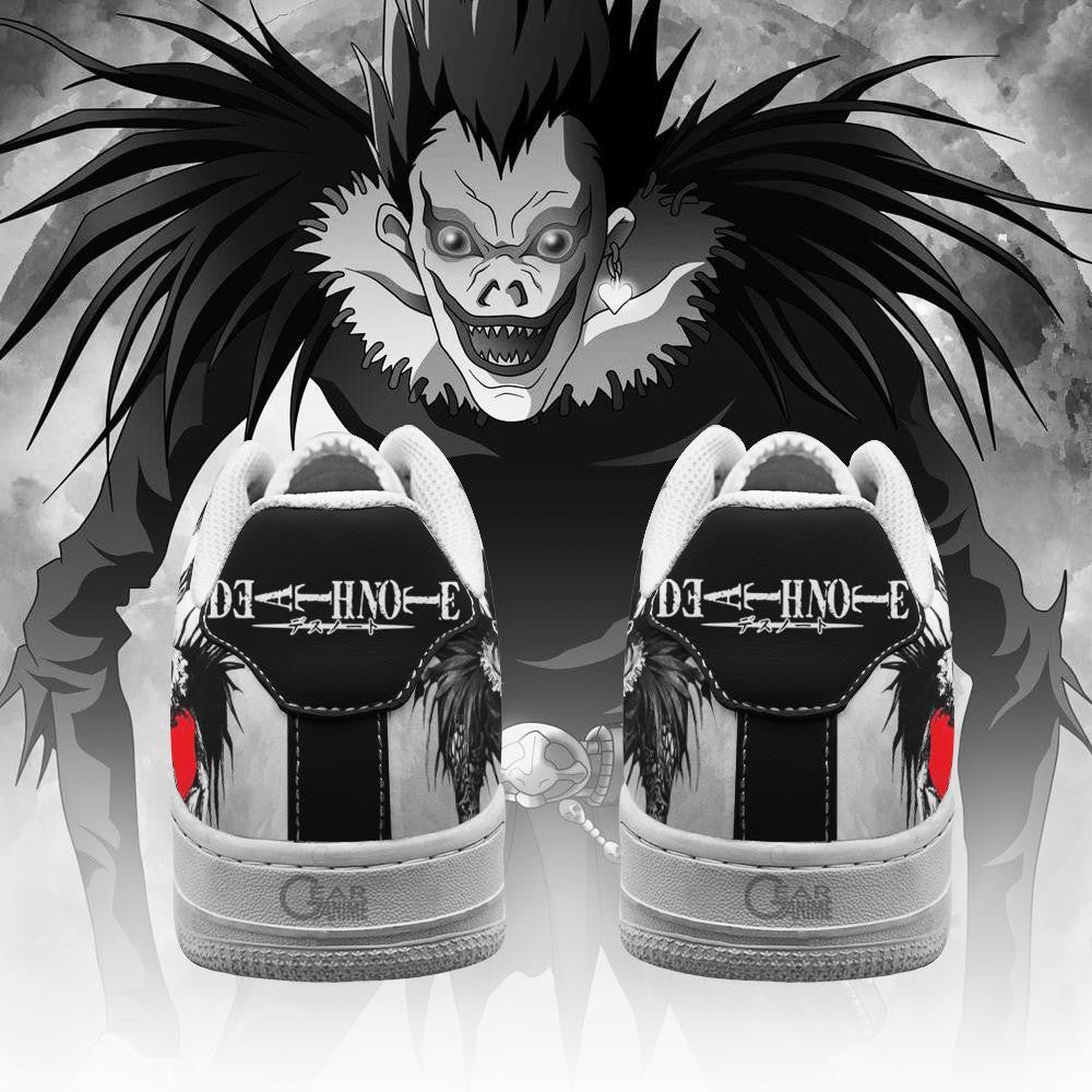 Baskets Anime Ryuk Custom Low-Top Leather Sneakers Shinigami en Cuir Chaussures Basses Unisexes Anime Manga