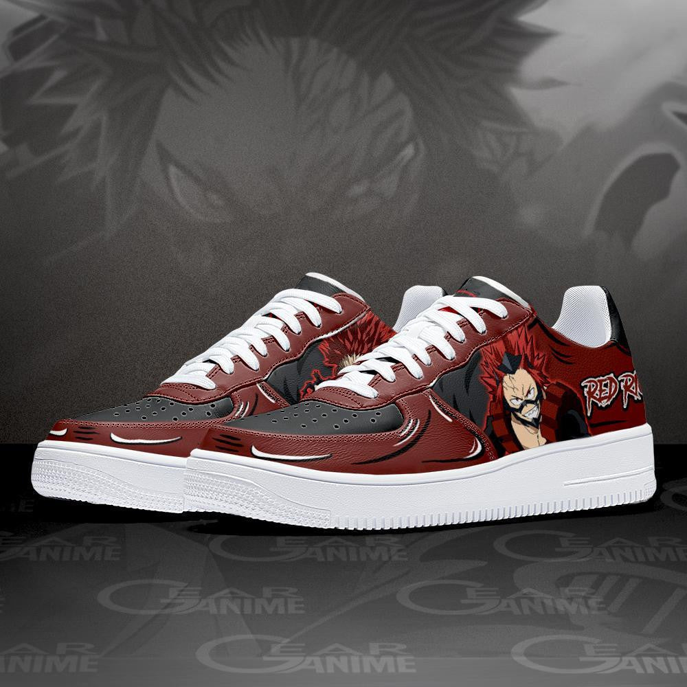 Baskets Anime Eijiro Red Riot en Cuir Chaussures Basses Unisexes Anime Manga