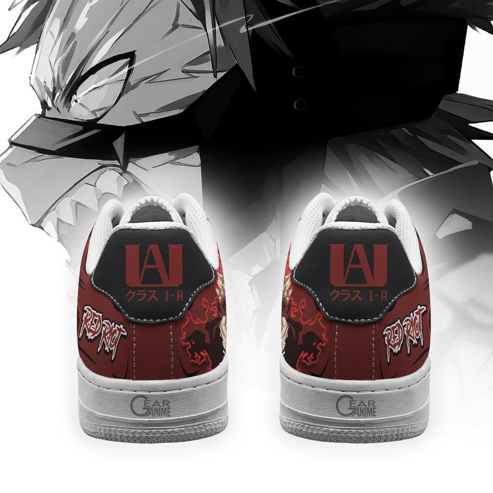 Baskets Anime Eijiro Red Riot en Cuir Chaussures Basses Unisexes Anime Manga