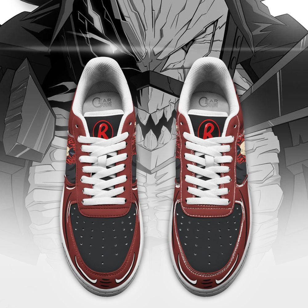 Baskets Anime Eijiro Red Riot en Cuir Chaussures Basses Unisexes Anime Manga