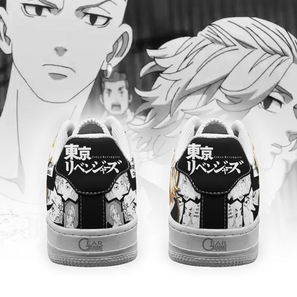 Baskets Anime Draken And Mikey en Cuir Chaussures Basses Unisexes Anime Manga