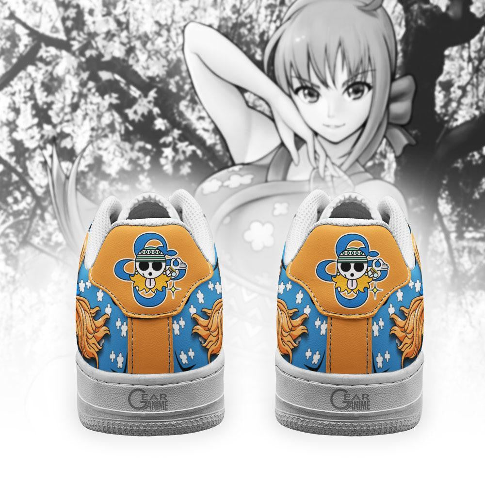 Baskets Anime Cat Burglar Nami en Cuir Chaussures Basses Unisexes One Piece