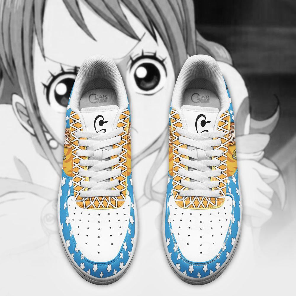 Baskets Anime Cat Burglar Nami en Cuir Chaussures Basses Unisexes One Piece