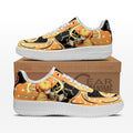 Baskets Anime Zenitsu Custom Low-Top Leather Sneakers Thunder Breathing First Form en Cuir Chaussures Basses Unisexes Anime Manga