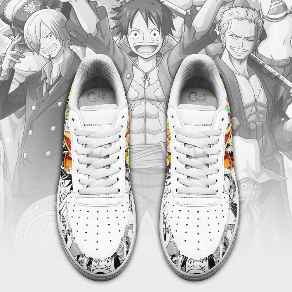 Baskets Anime Straw Hat Pirates en Cuir Chaussures Basses Unisexes Anime Manga