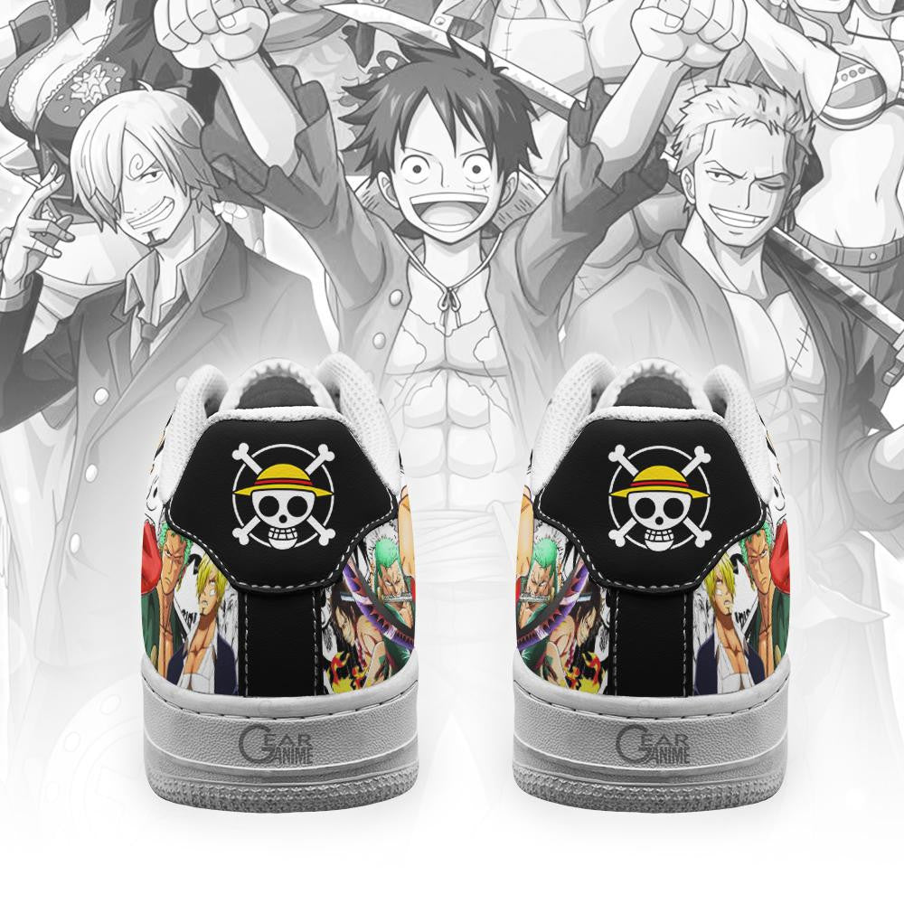 Baskets Anime Straw Hat Pirates en Cuir Chaussures Basses Unisexes Anime Manga