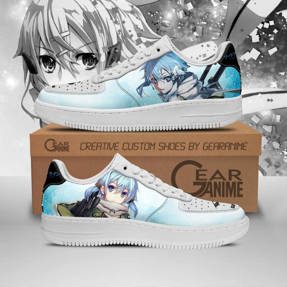 Baskets Anime Shino Asada en Cuir Chaussures Basses Unisexes Anime Manga