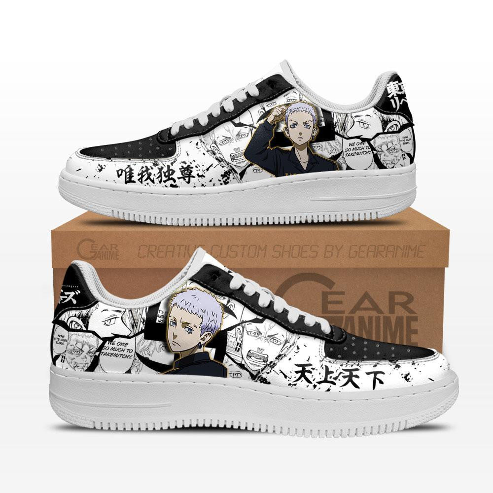 Baskets Anime Takashi Mitsuya en Cuir Chaussures Basses Unisexes Anime Manga