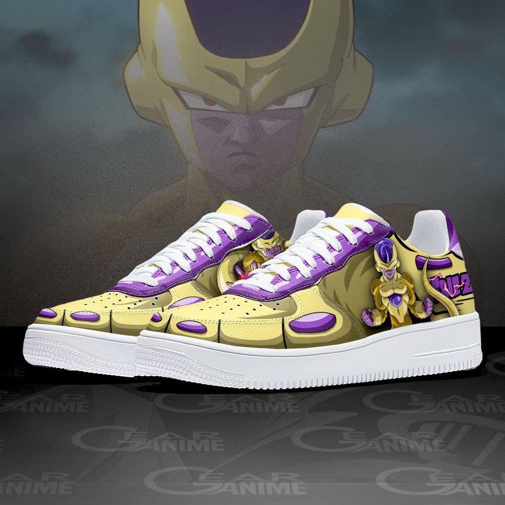 Baskets Anime Golden Frieza en Cuir Chaussures Basses Unisexes Anime Manga