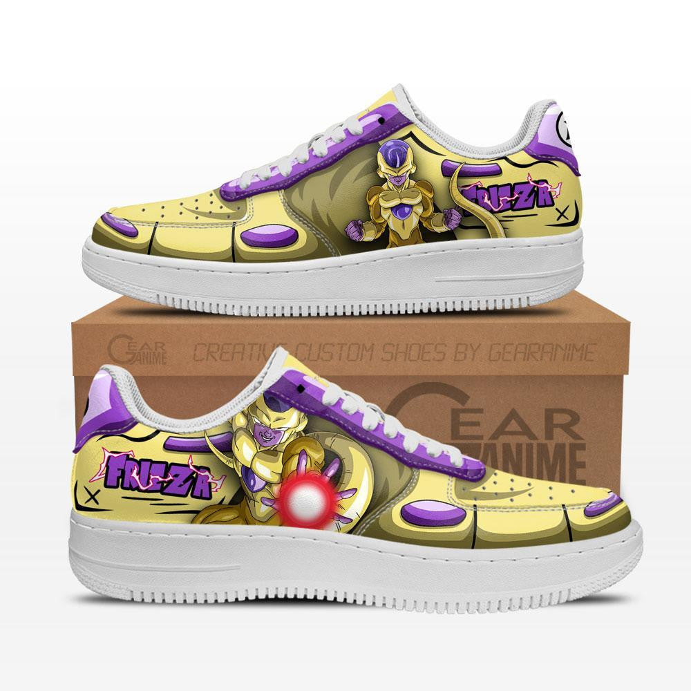 Baskets Anime Golden Frieza en Cuir Chaussures Basses Unisexes Anime Manga