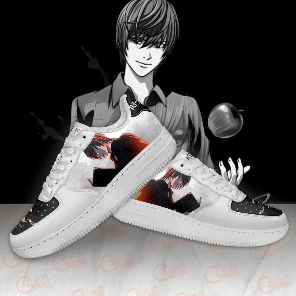 Baskets Anime Death Note Kira Light Yagami en Cuir Chaussures Basses Unisexes Anime Manga