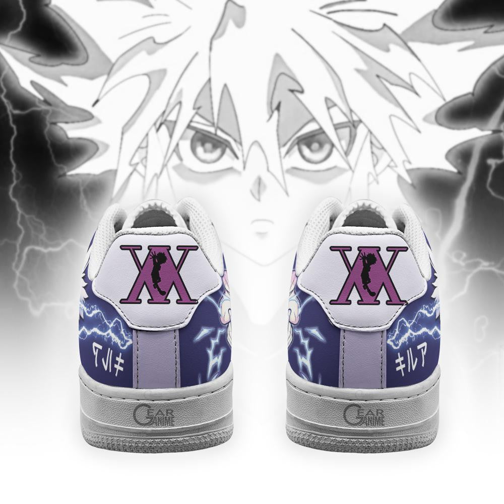 Baskets Anime Killua Zoldyck en Cuir Chaussures Basses Unisexes Anime Manga