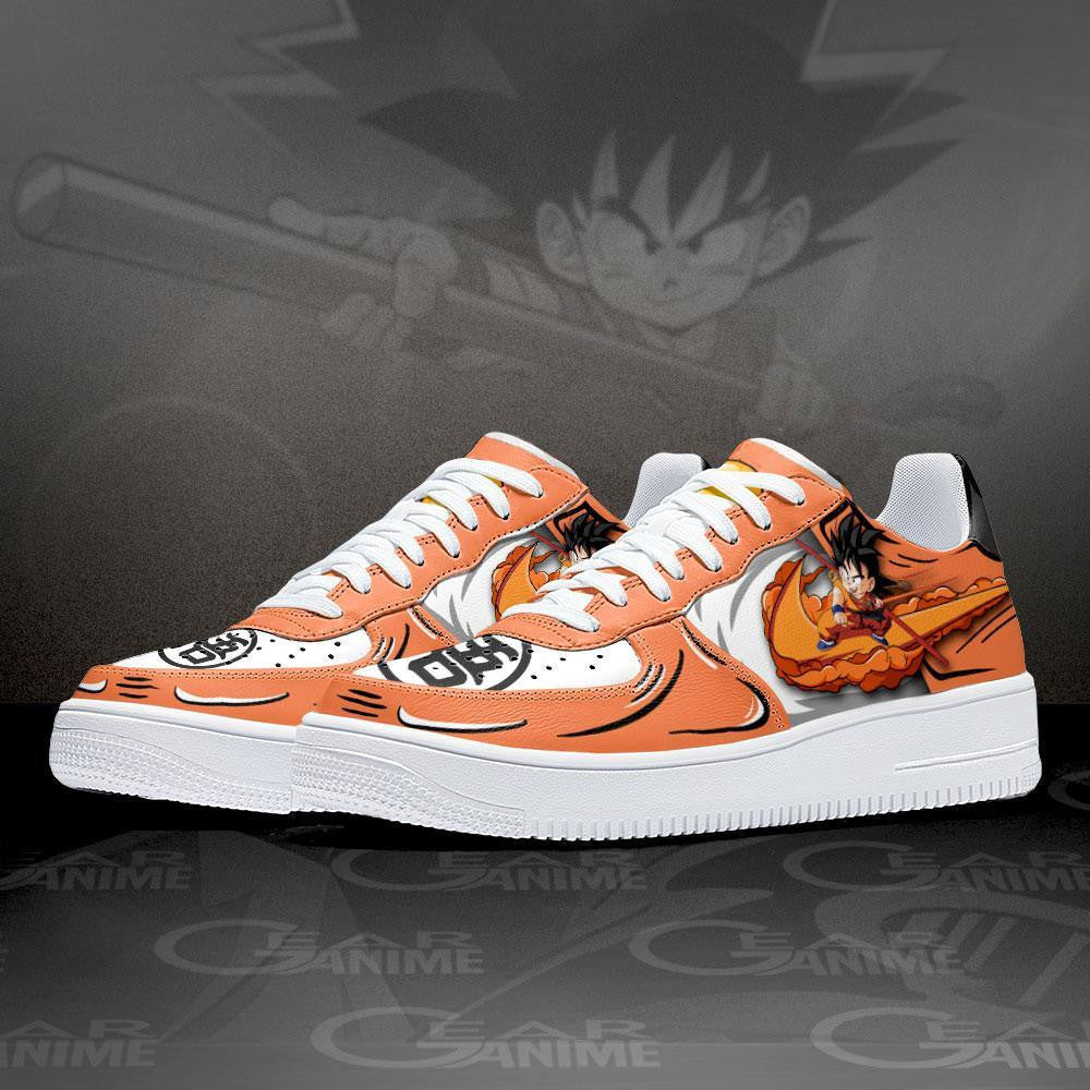 Baskets Anime Goku Flying Nimbus en Cuir Chaussures Basses Unisexes Dragon Ball