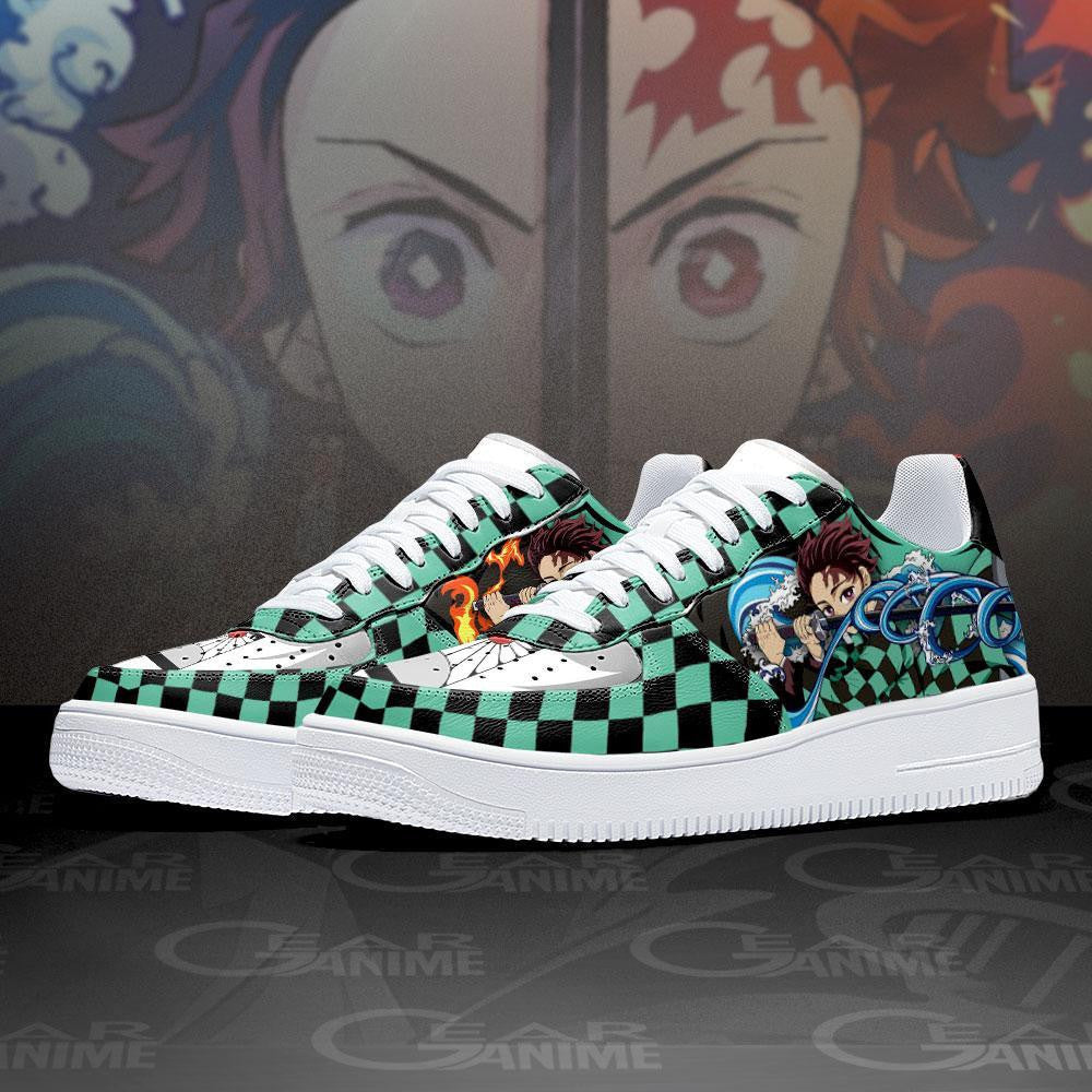 Baskets Anime Tanjro Breathing en Cuir Chaussures Basses Unisexes Anime Manga