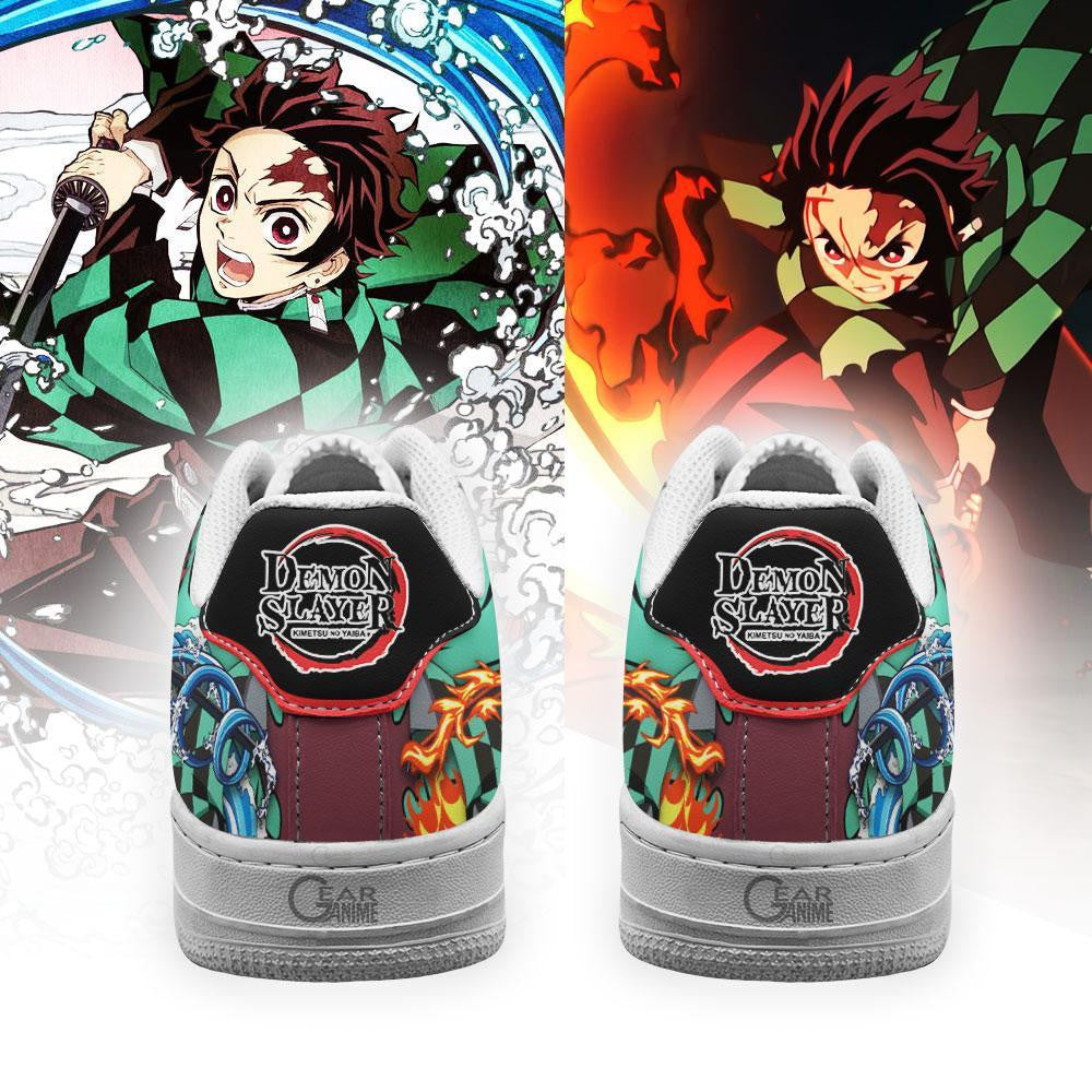 Baskets Anime Tanjro Breathing en Cuir Chaussures Basses Unisexes Anime Manga