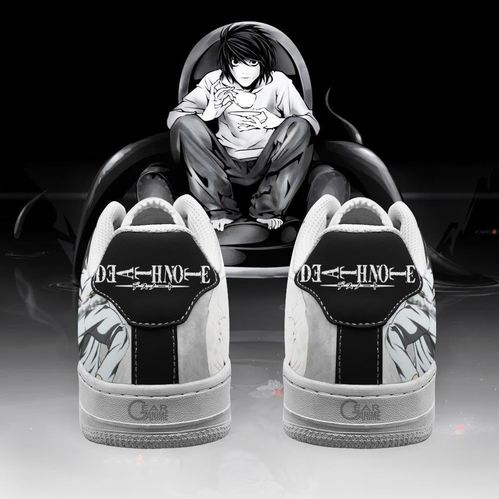 Baskets Anime Death Note L Lawliet en Cuir Chaussures Basses Unisexes Anime Manga