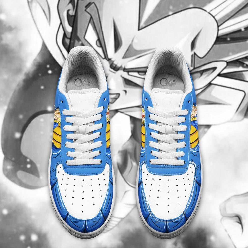 Baskets Anime Vegeta SSJ en Cuir Chaussures Basses Unisexes Dragon Ball