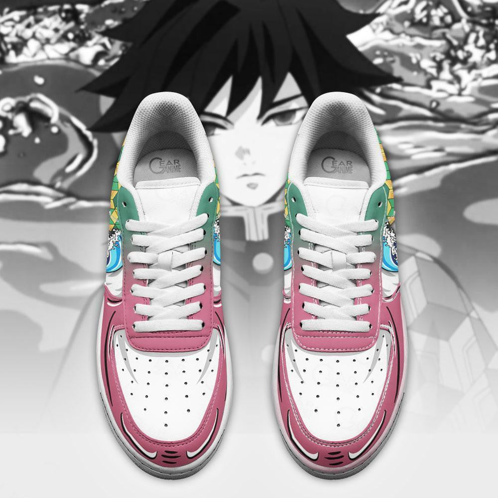 Baskets Anime Giyuu Tomioka en Cuir Chaussures Basses Unisexes Anime Manga