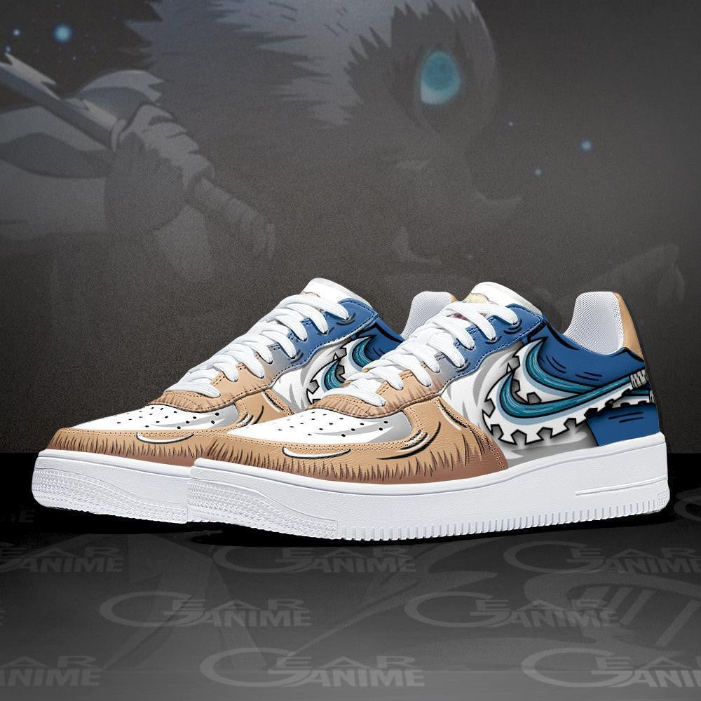 Baskets Anime Inosuke's Blade en Cuir Chaussures Basses Unisexes Anime Manga