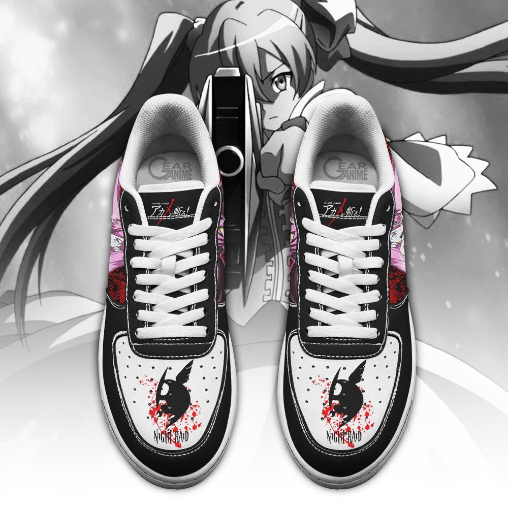 Baskets Anime Akame Ga Kill Mine en Cuir Chaussures Basses Unisexes Anime Manga