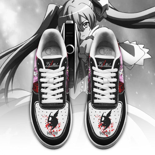 Baskets Anime Akame Ga Kill Mine en Cuir Chaussures Basses Unisexes Anime Manga