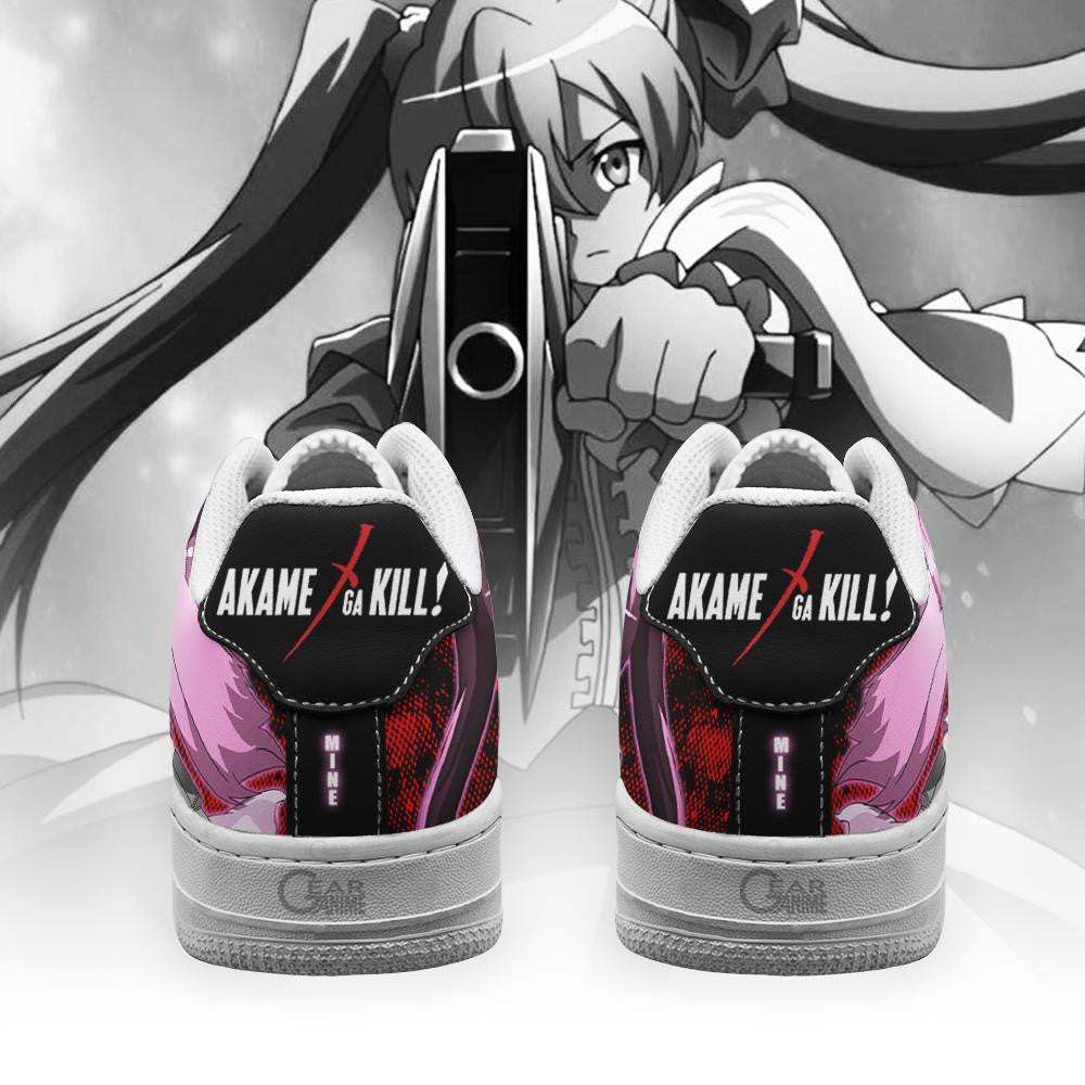 Baskets Anime Akame Ga Kill Mine en Cuir Chaussures Basses Unisexes Anime Manga