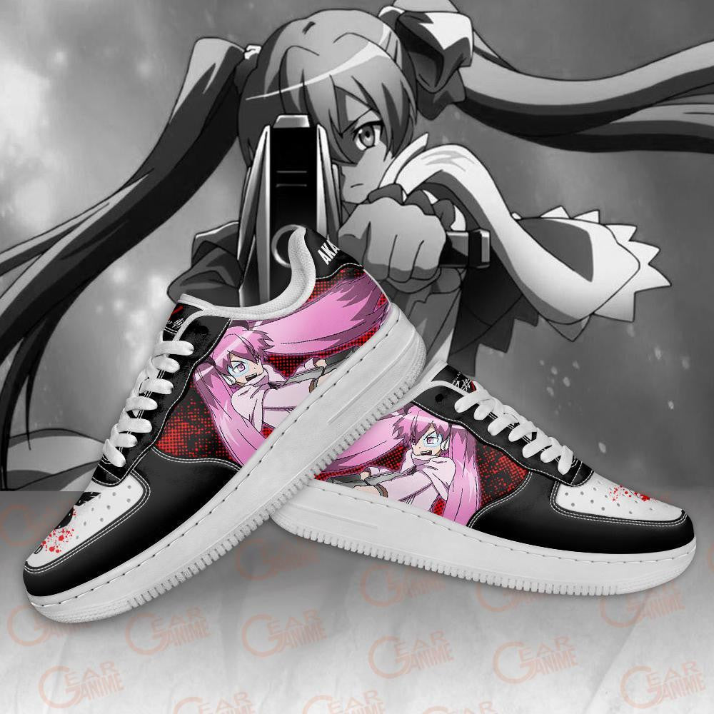Baskets Anime Akame Ga Kill Mine en Cuir Chaussures Basses Unisexes Anime Manga