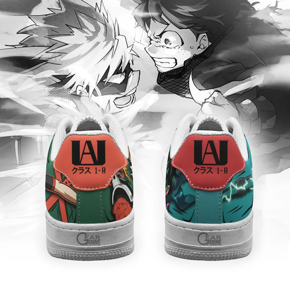 Baskets Anime Bakugo and Deku en Cuir Chaussures Basses Unisexes Anime Manga