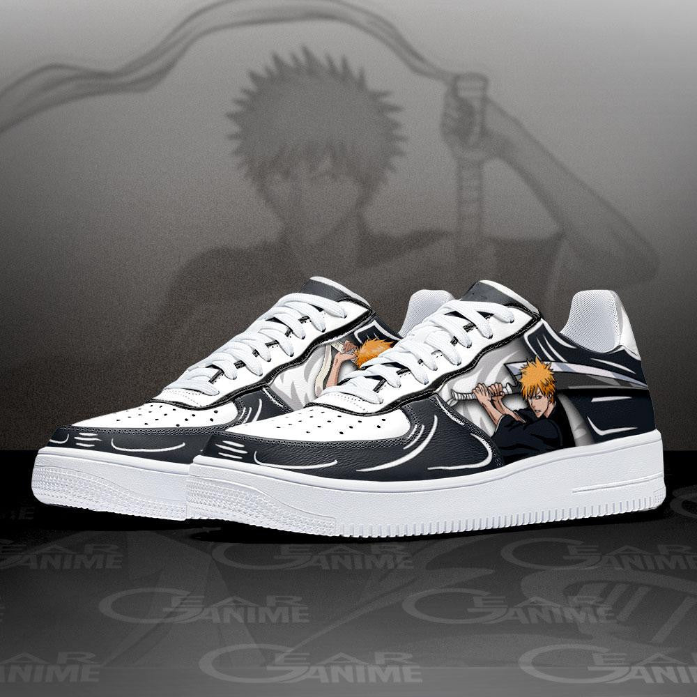 Baskets Anime Ichigo Kurosaki en Cuir Chaussures Basses Unisexes Anime Manga