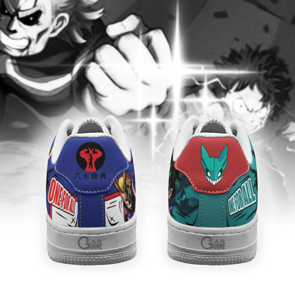 Baskets Anime All Might and Deku en Cuir Chaussures Basses Unisexes Anime Manga