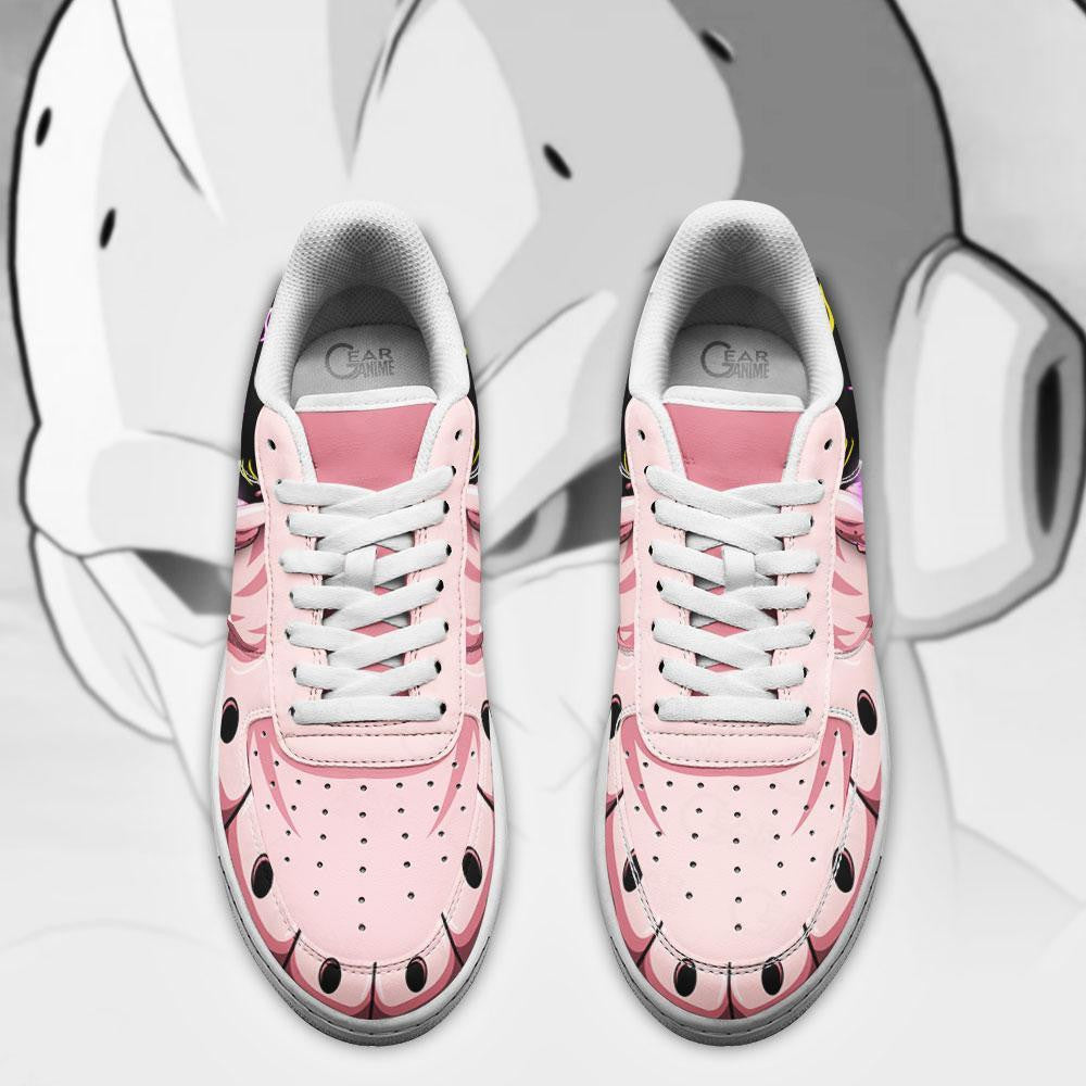 Baskets Anime Kid Buu en Cuir Chaussures Basses Unisexes Anime Manga