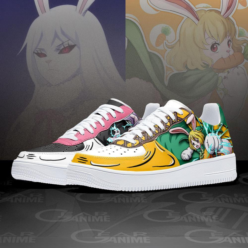 Baskets Anime Mink Carrot en Cuir Chaussures Basses Unisexes Anime Manga