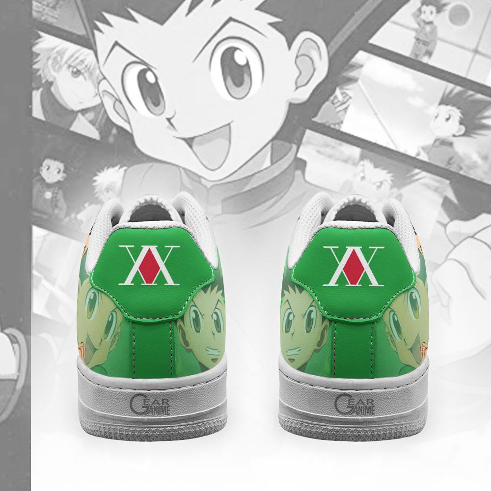 Baskets Anime Gon Freecss en Cuir Chaussures Basses Unisexes Anime Manga
