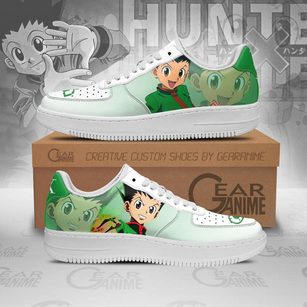 Baskets Anime Gon Freecss en Cuir Chaussures Basses Unisexes Anime Manga