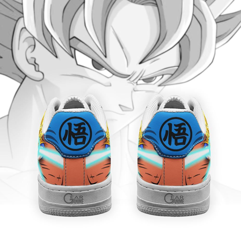 Baskets Anime Goku Kamehameha en Cuir Chaussures Basses Unisexes Dragon Ball