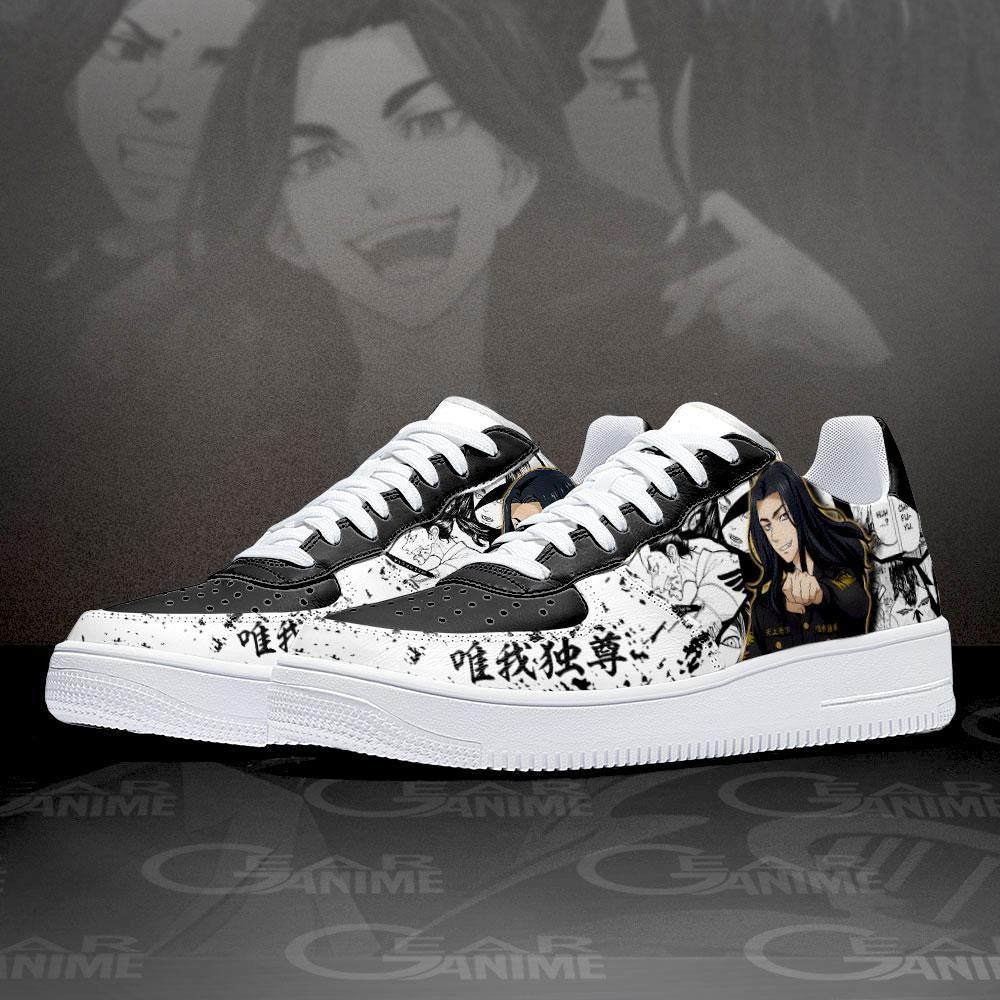 Baskets Anime Baji Keisuke en Cuir Chaussures Basses Unisexes Anime Manga