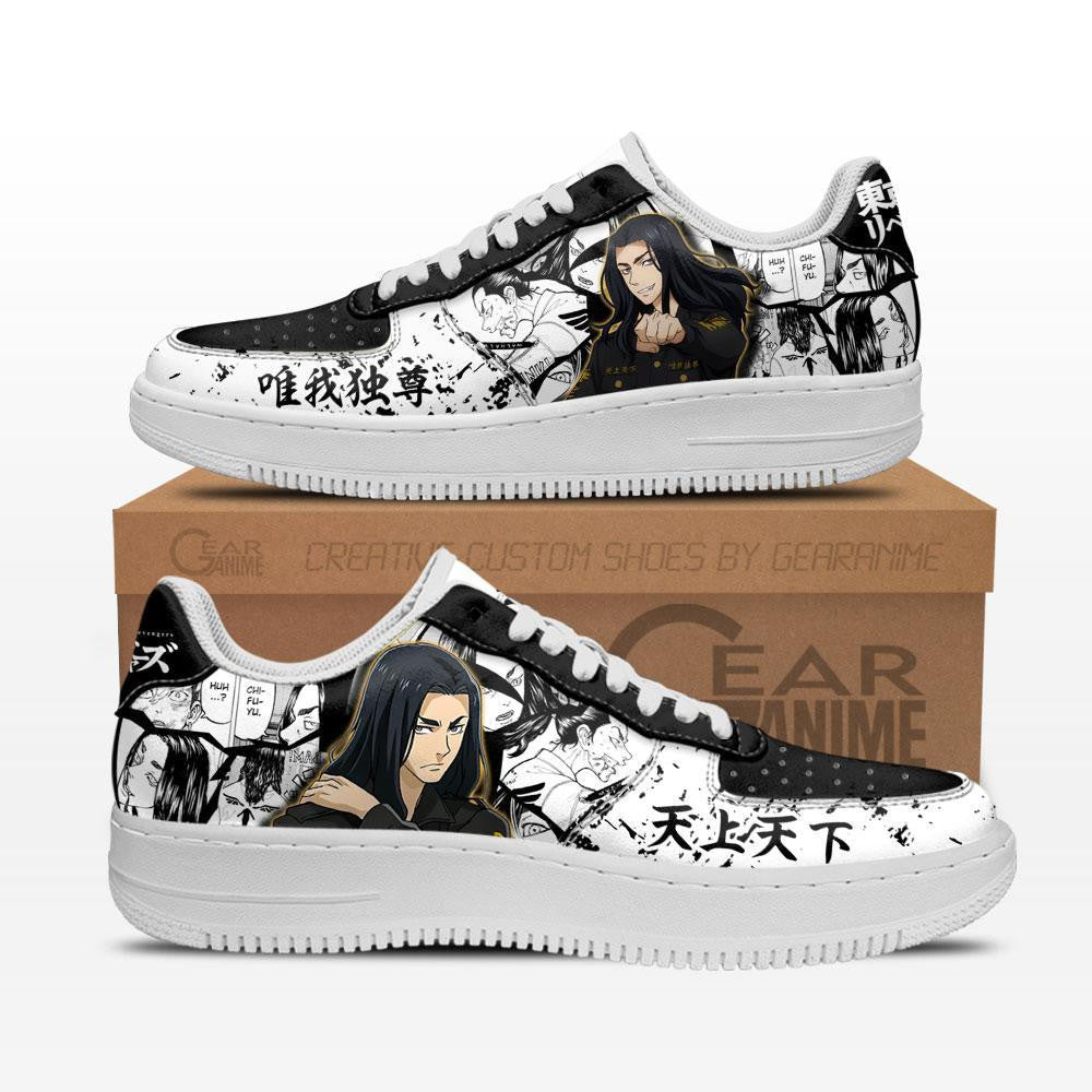 Baskets Anime Baji Keisuke en Cuir Chaussures Basses Unisexes Anime Manga