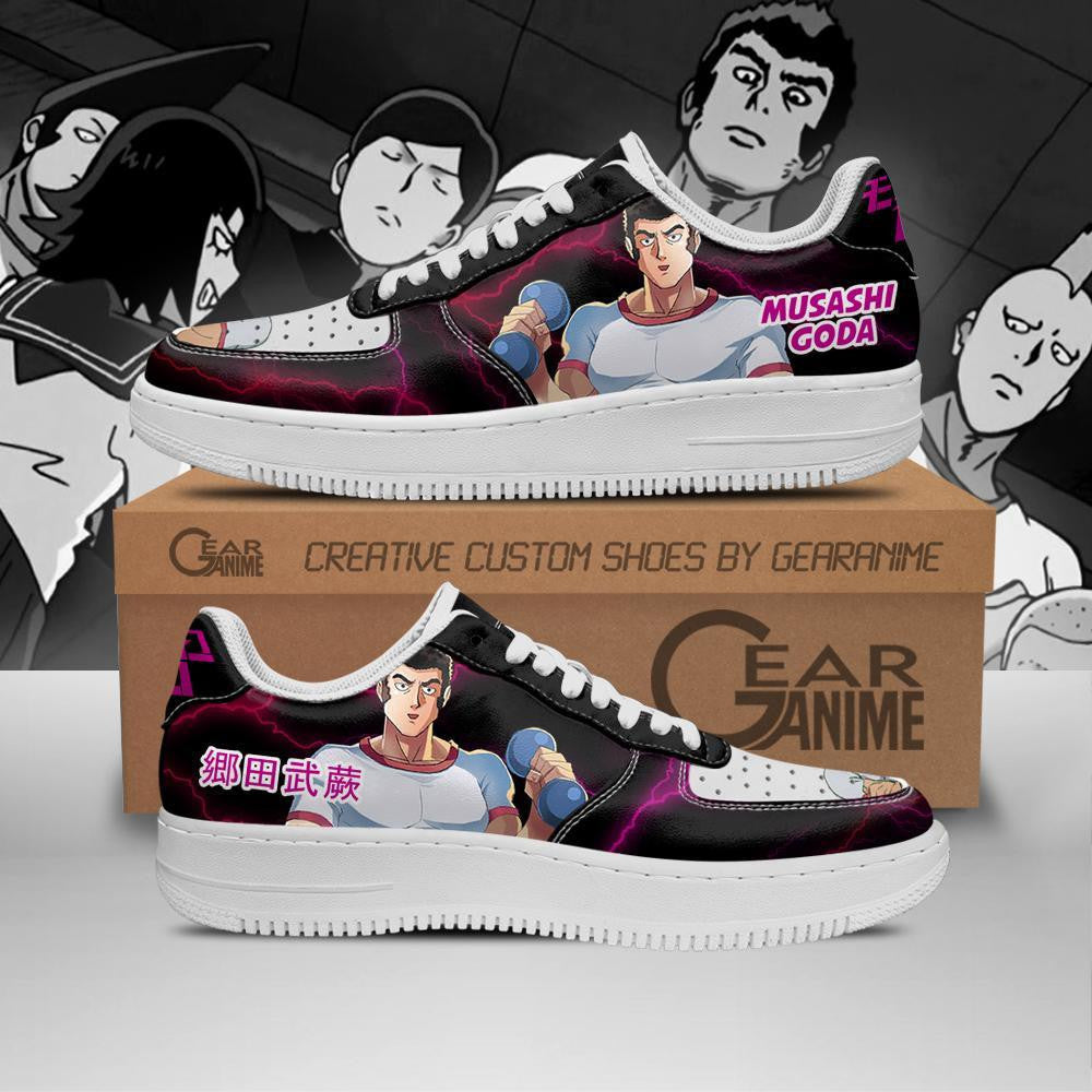 Baskets Anime Musashi Goda en Cuir Chaussures Basses Unisexes Anime Manga