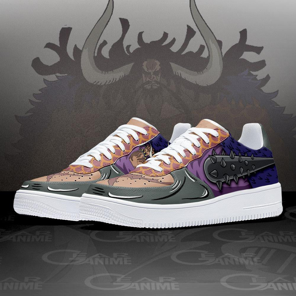 Baskets Anime OP Kaido en Cuir Chaussures Basses Unisexes Anime Manga