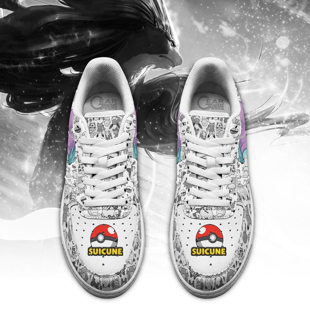 Baskets Anime Suicune en Cuir Chaussures Basses Unisexes Anime Manga