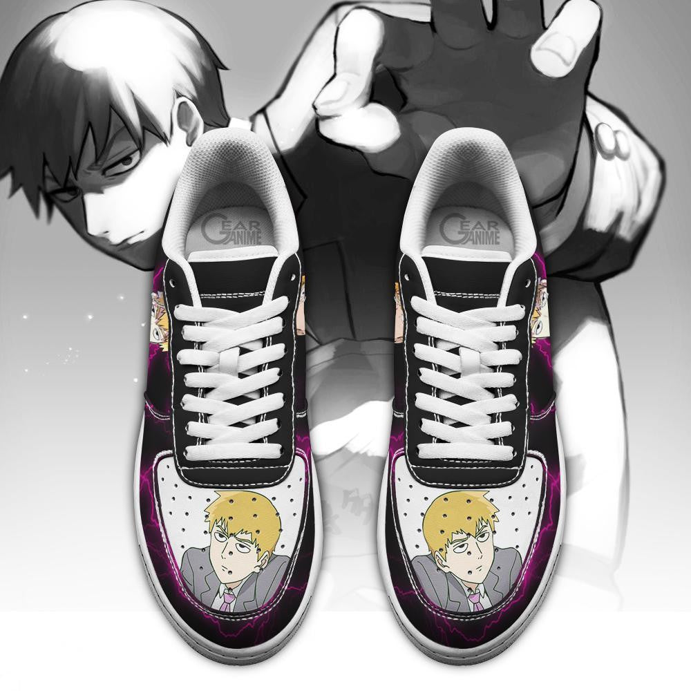 Baskets Anime Arataka Reigen en Cuir Chaussures Basses Unisexes Anime Manga